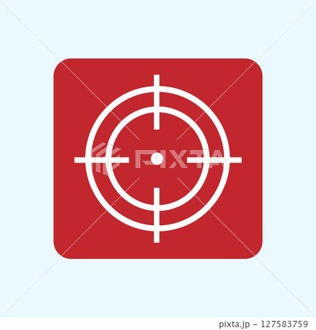 Red & white crosshairs 127583759