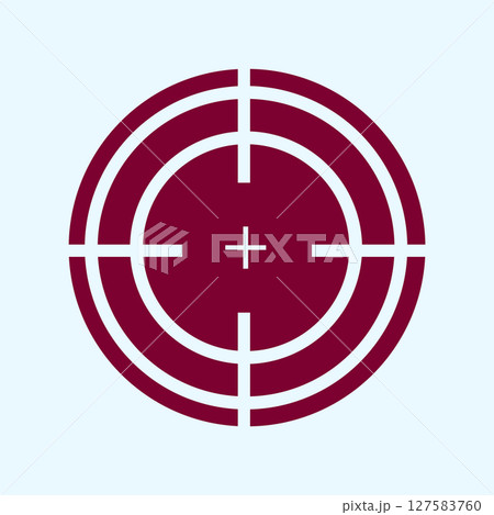 Red & white crosshairs 127583760