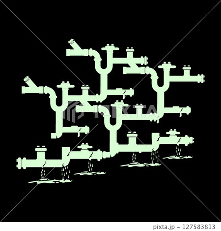 vectors illustration of water pipe leak vectors illustration of water pipe leak 127583813