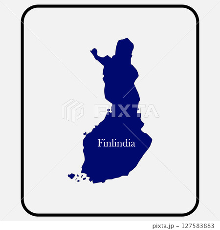 Finland country map icon vectors 127583883