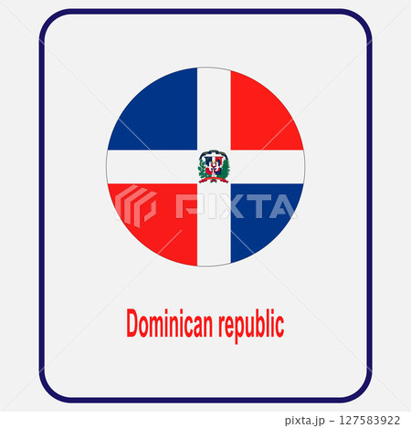 dominican republic country flag symbol design 127583922