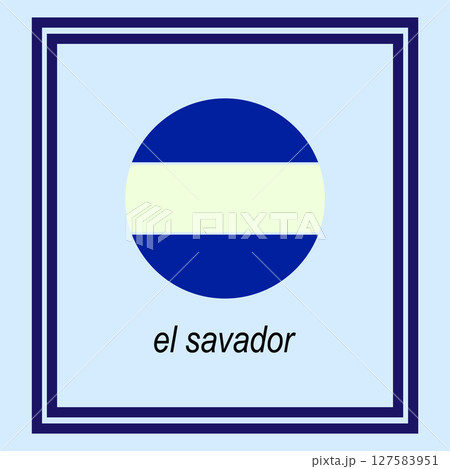 El Salvador Flag Button 127583951