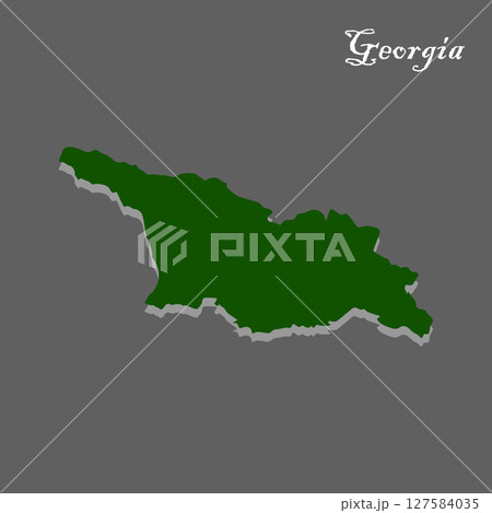 Green Georgia map icon. Vector Green Georgia map icon. Vector 127584035