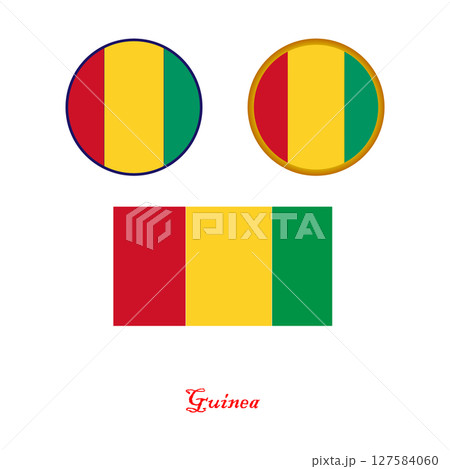 icon set ,guinea flag on white background icon set ,guinea flag on white background 127584060