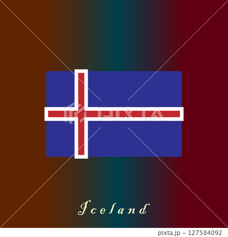 simple iceland flag icon vectors design 127584092