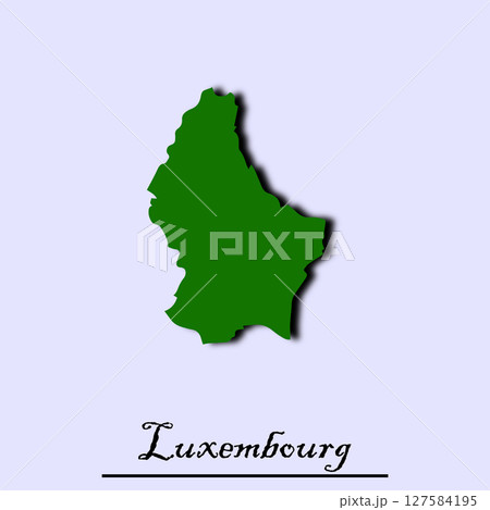 Luxembourg country map premium green color Luxembourg country map premium green color 127584195