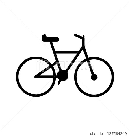 simple bicycle icon vectors illustration 127584249
