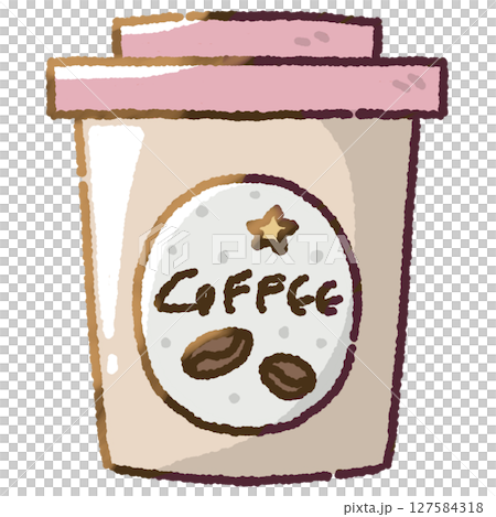 Coffee cup takeaway illustration 127584318