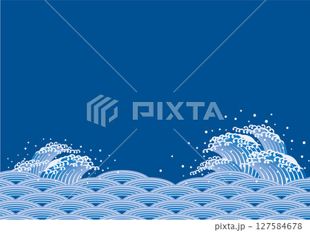 波イラスト202506 127584678