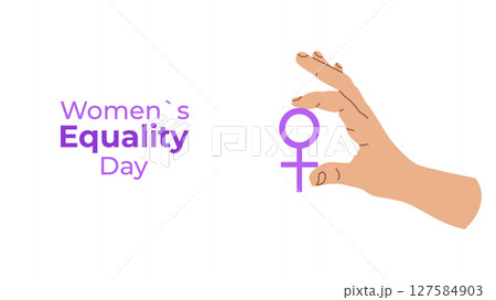 Womens Equality Day USA on August 26. Banner...のイラスト素材 [127584903] - PIXTA