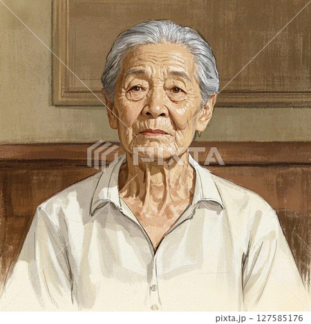 落ち込むシニア男性 127585176
