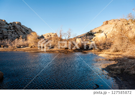 Barker Dam at sunset Barker Dam at sunset 127585872