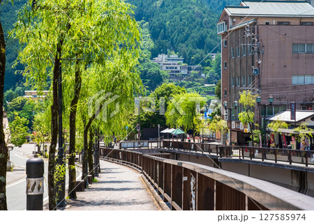 温泉街の風景【下呂温泉】《岐阜県下呂市》 温泉街の風景【下呂温泉】《岐阜県下呂市》 127585974