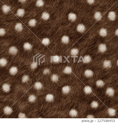 シームレスな茶色い鹿の毛並み 127586453