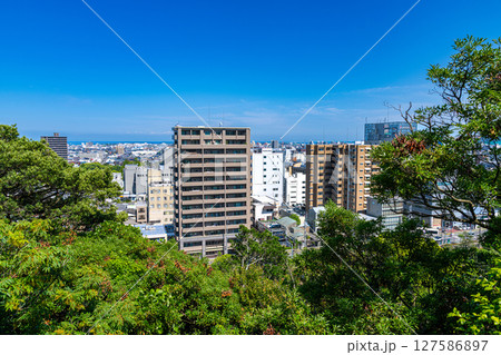 【日本100名城】徳島城 東二の丸から見た徳島市街1 徳島県徳島市 【日本100名城】徳島城 東二の丸から見た徳島市街1 徳島県徳島市 127586897