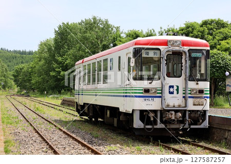 初夏、新緑の北海道、道東の内陸、陸別町、日本一寒い町、零下、銀河鉄道、電車運転体験、幸せの黄色いハン 初夏、新緑の北海道、道東の内陸、陸別町、日本一寒い町、零下、銀河鉄道、電車運転体験、幸せの黄色いハン 127587257