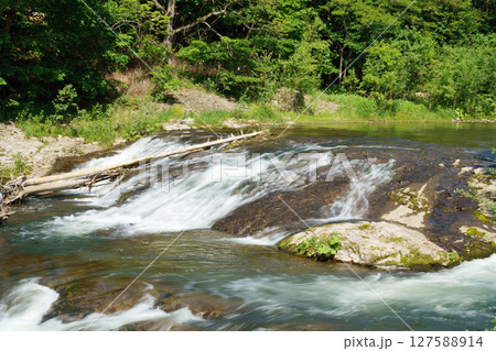 初夏の武利川 北海道 初夏の武利川 北海道 127588914