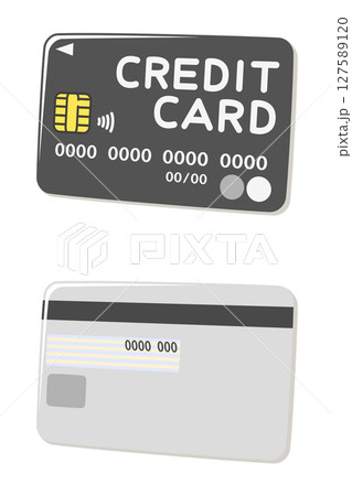 クレジットカード（表面・裏面） 127589120