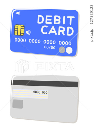 デビットカード（表面・裏面） 127589122
