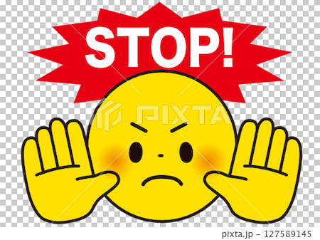 ストップ,立入禁止,危険,危ない,禁止,警告,注意,制限,手,顔,生活,防止,マーク,アイコン,進入 127589145