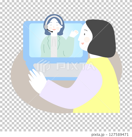 女人在網路上諮詢 女人在網路上諮詢 127589471