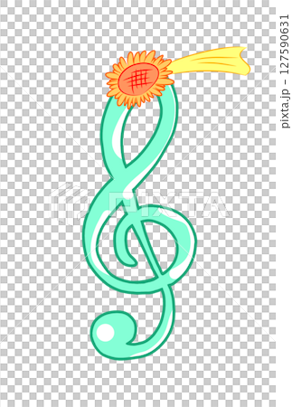 高音譜號與向日葵流星 高音譜號與向日葵流星 127590631