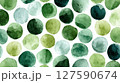 グリーン系水彩のシームレス模様 127590674
