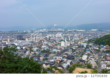 日本の兵庫県赤穂市の雄鷹台山の美しい風景 日本の兵庫県赤穂市の雄鷹台山の美しい風景 127591630