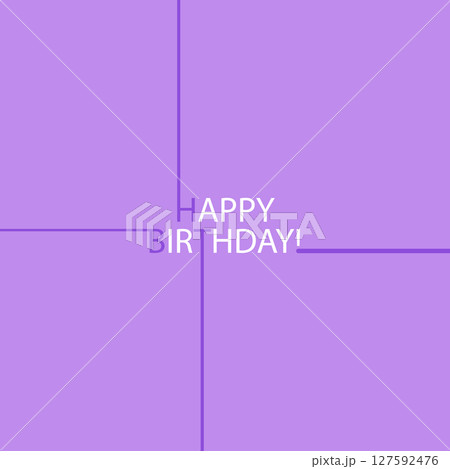 HAPPY BIRTHDAY greeting inscription for postcard, cover, banner, poster and theme design 127592476
