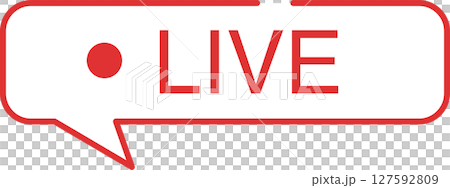 ライブ配信再生ロゴ ライブ配信再生ロゴ 127592809