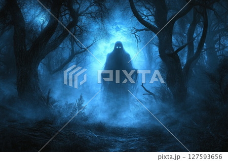 Halloween day concept. Trick or treat and dance with the monsters tonight. 127593656