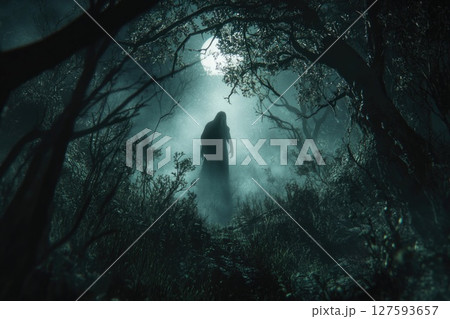 Halloween day concept. Trick or treat and dance with the monsters tonight. 127593657