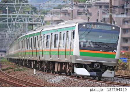東海道本線 真鶴 JR東日本 E233系3000番台 E-54編成(国府津) 東海道本線 真鶴 JR東日本 E233系3000番台 E-54編成(国府津) 127594539