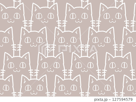 可愛い猫の背景、壁紙。(シームレス) 可愛い猫の背景、壁紙。(シームレス) 127594579