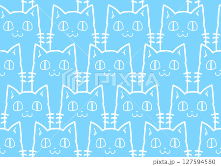 可愛い猫の背景、壁紙。(シームレス) 可愛い猫の背景、壁紙。(シームレス) 127594580