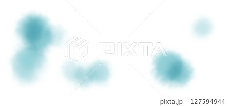 青色の水彩のにじむテクスチャ背景 127594944