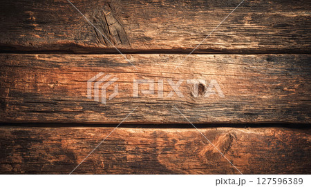 Background of old wooden boards, with a clear texture, ideal for wallpaper 127596389