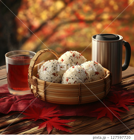 秋色に包まれて味わう手作りおにぎり時間 秋色に包まれて味わう手作りおにぎり時間 127597720