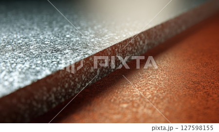 close up of a dark blue shiny surface 127598155