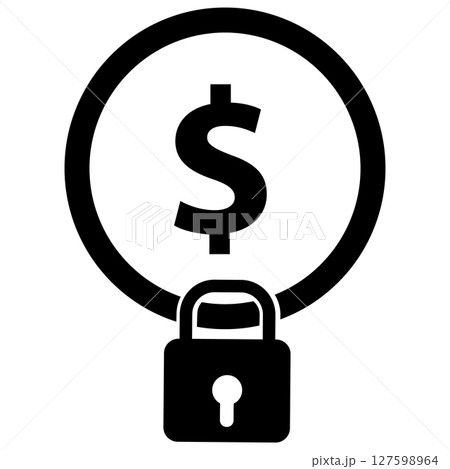 Fixed income icon. Save money symbol. Fixed price sign. flat style. Fixed income icon. Save money symbol. Fixed price sign. flat style. 127598964