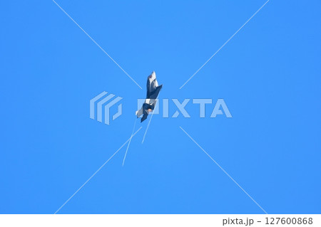 アクロバット飛行するF-35  127600868