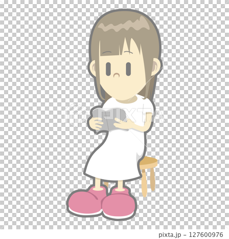 書籍和女孩 127600976