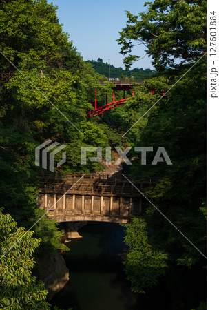 猿橋から眺める水路橋 127601884