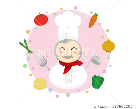 コックさんと野菜 コックさんと野菜 127602203