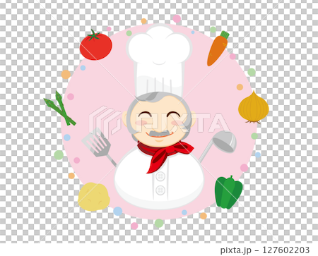 コックさんと野菜 コックさんと野菜 127602203