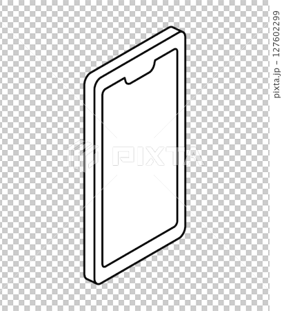 Simple smartphone illustration vector 127602299