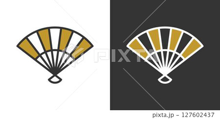 和の扇子アイコン 127602437