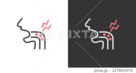 喉がイガイガするアイコン 127602474