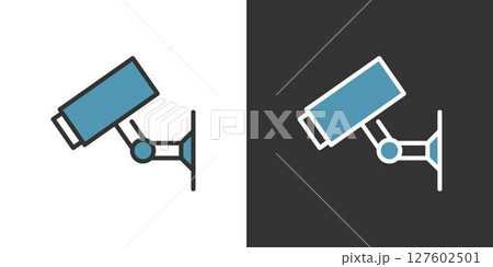 シンプルな防犯カメラのアイコン 127602501