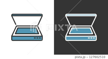 シンプルなスキャナーアイコン シンプルなスキャナーアイコン 127602510